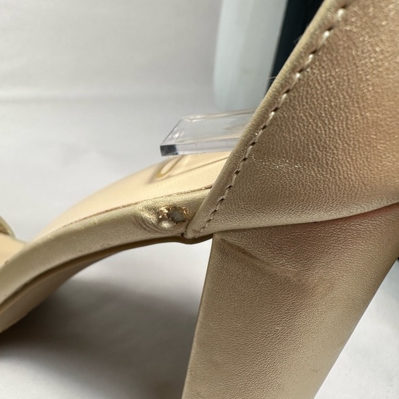 LULU’S Taylor Gold Ankle Strap Heels in US 6.5 sandals open toe date black tie - Picture 8 of 16